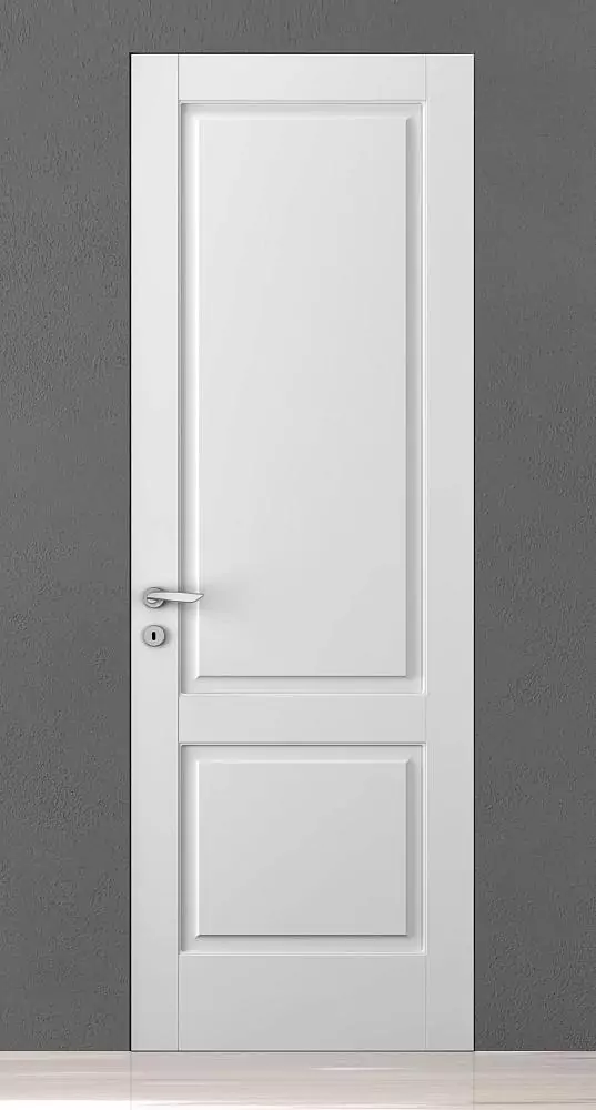 CORDA–60, 103P, Bianco matte enamel, hidden INVISIBLE door frame.